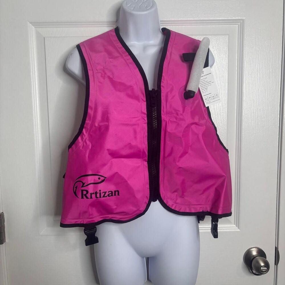 Rrtizan Inflatable Snorkel Vest Buoyancy Jacket Hot Pink Size S/M NWT